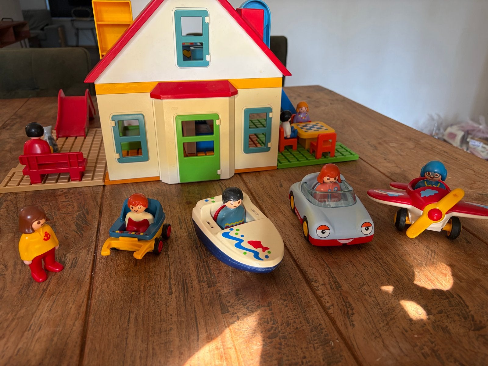 Playmobil junior Huis met Meubels en Figuren, Ophalen, Gebruikt, Jongen of Meisje