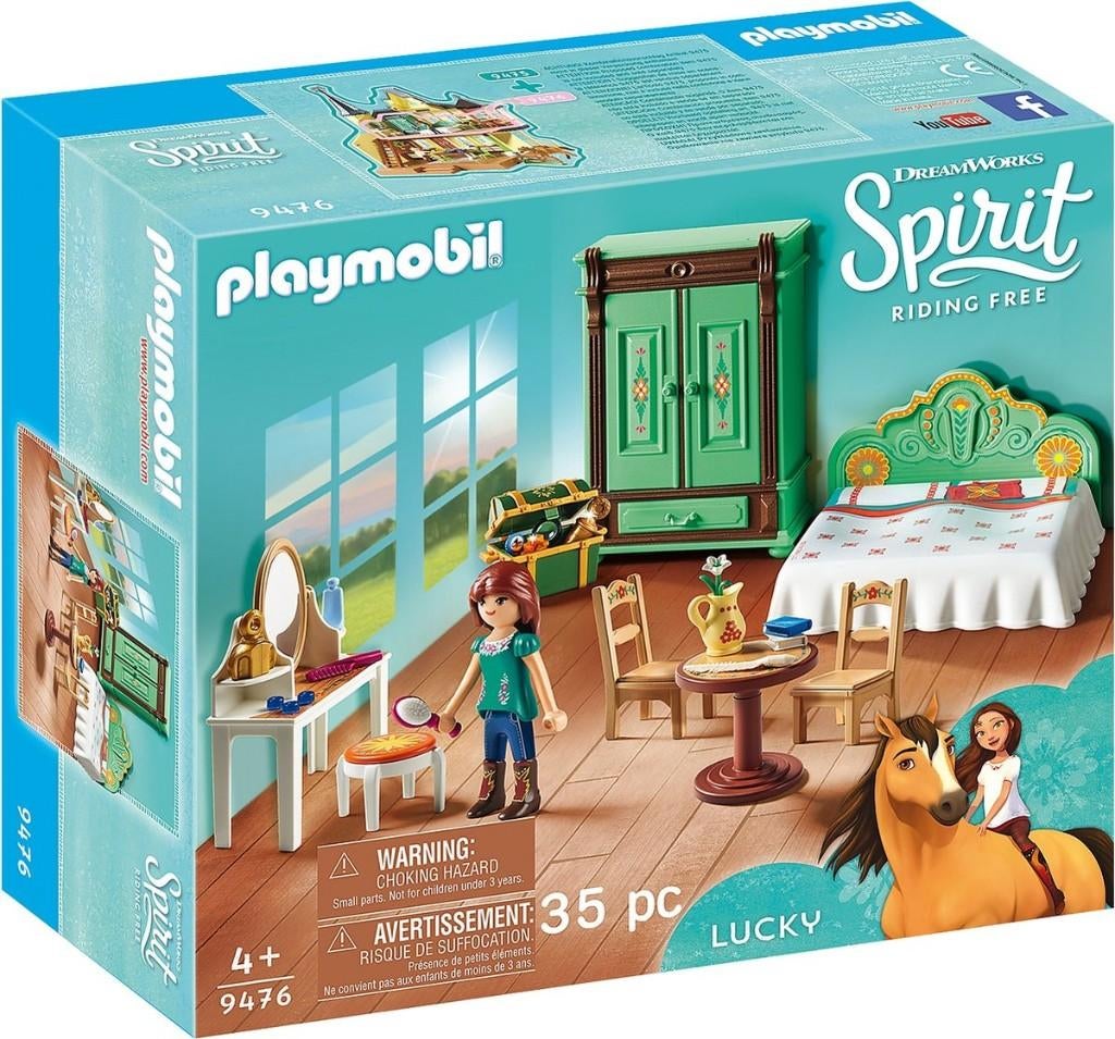 Playmobil Spirit Lucky's slaapkamer - 9476, Ophalen of Verzenden, Zo goed als nieuw, Complete set