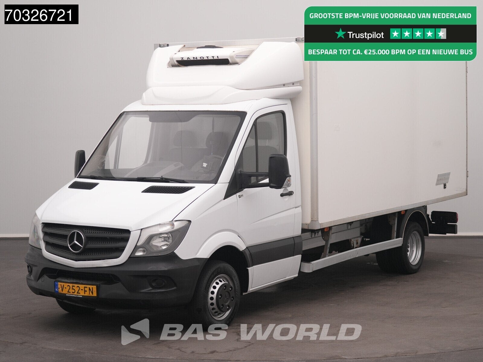 Mercedes Sprinter 516 CDI Euro6 Koelwagen Zijdeur Airco Came, Stof, Gebruikt, Euro 6, Mercedes-Benz