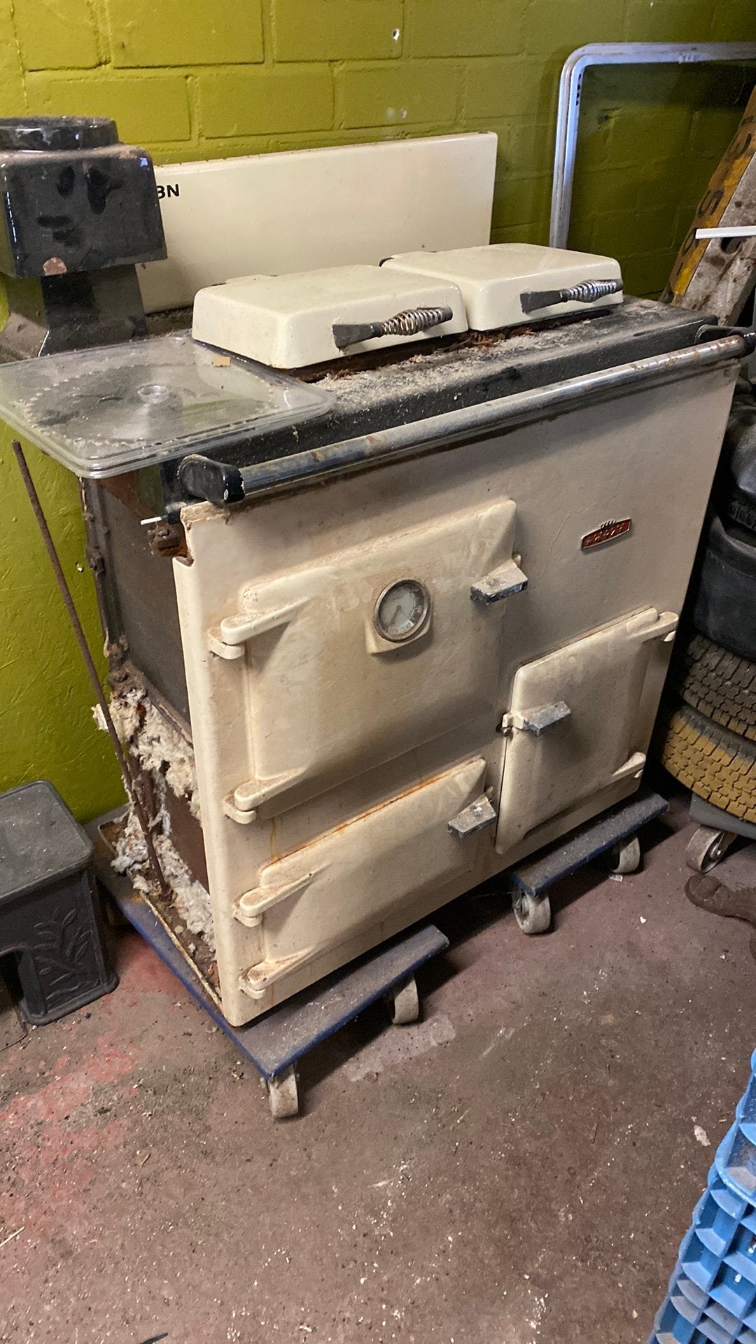 Royal Rayburn hout/gas fornuis opknapper, Ophalen, Vrijstaand, Gas, 3 kookzones of minder