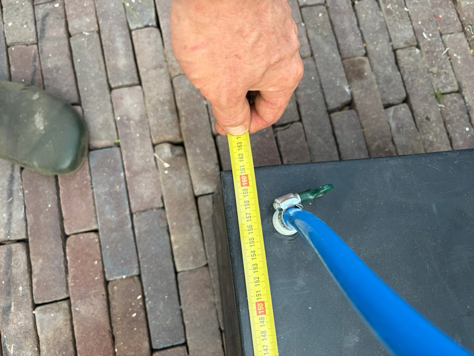 Schoonwater tank, Ophalen, Zo goed als nieuw