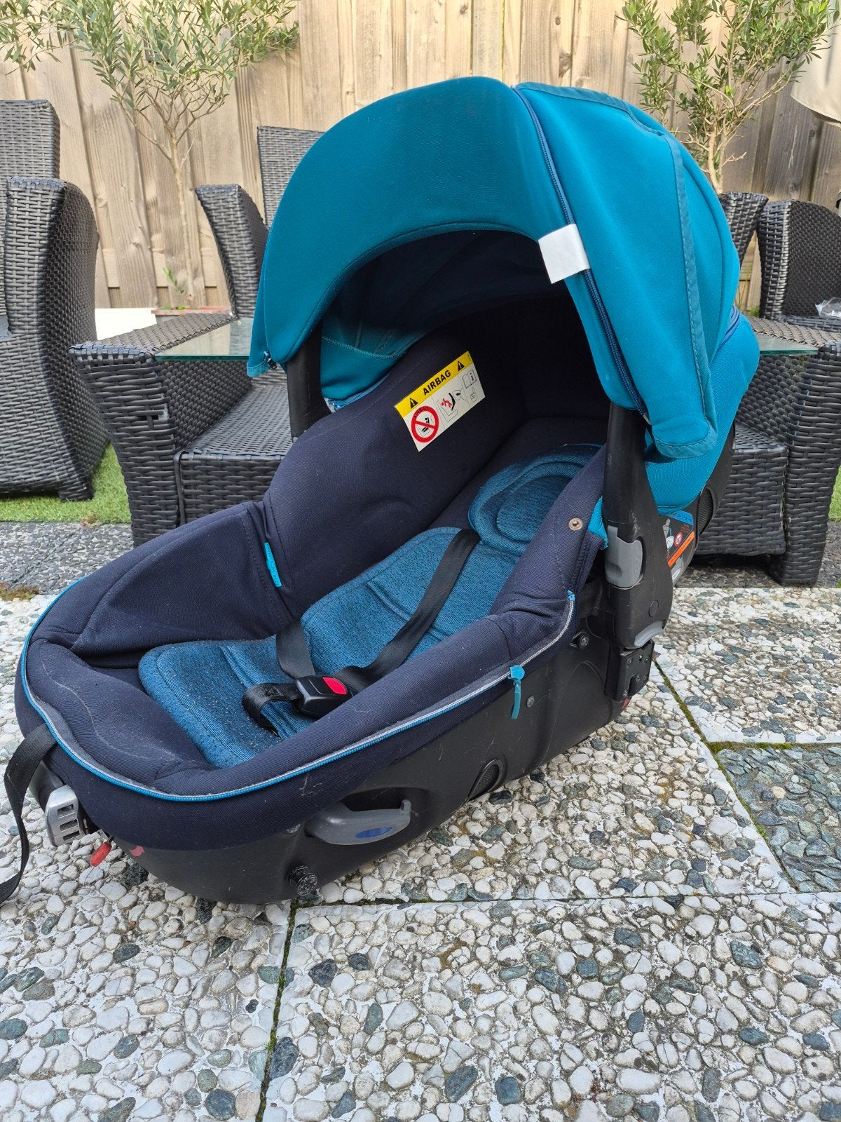 Jané Matrix Light 2 autostoel & reiswieg in één – Turkoois, 0 t/m 13 kg, Ophalen, Overige merken, Gebruikt