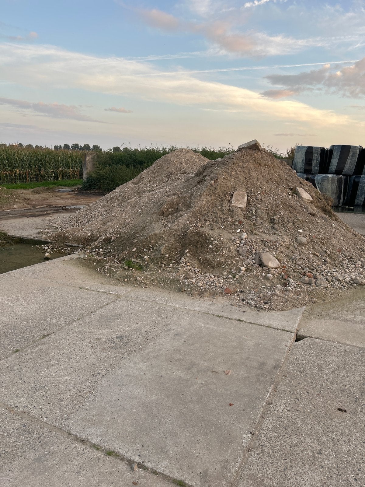Gebroken puin, Ophalen, Gebruikt, Overige typen