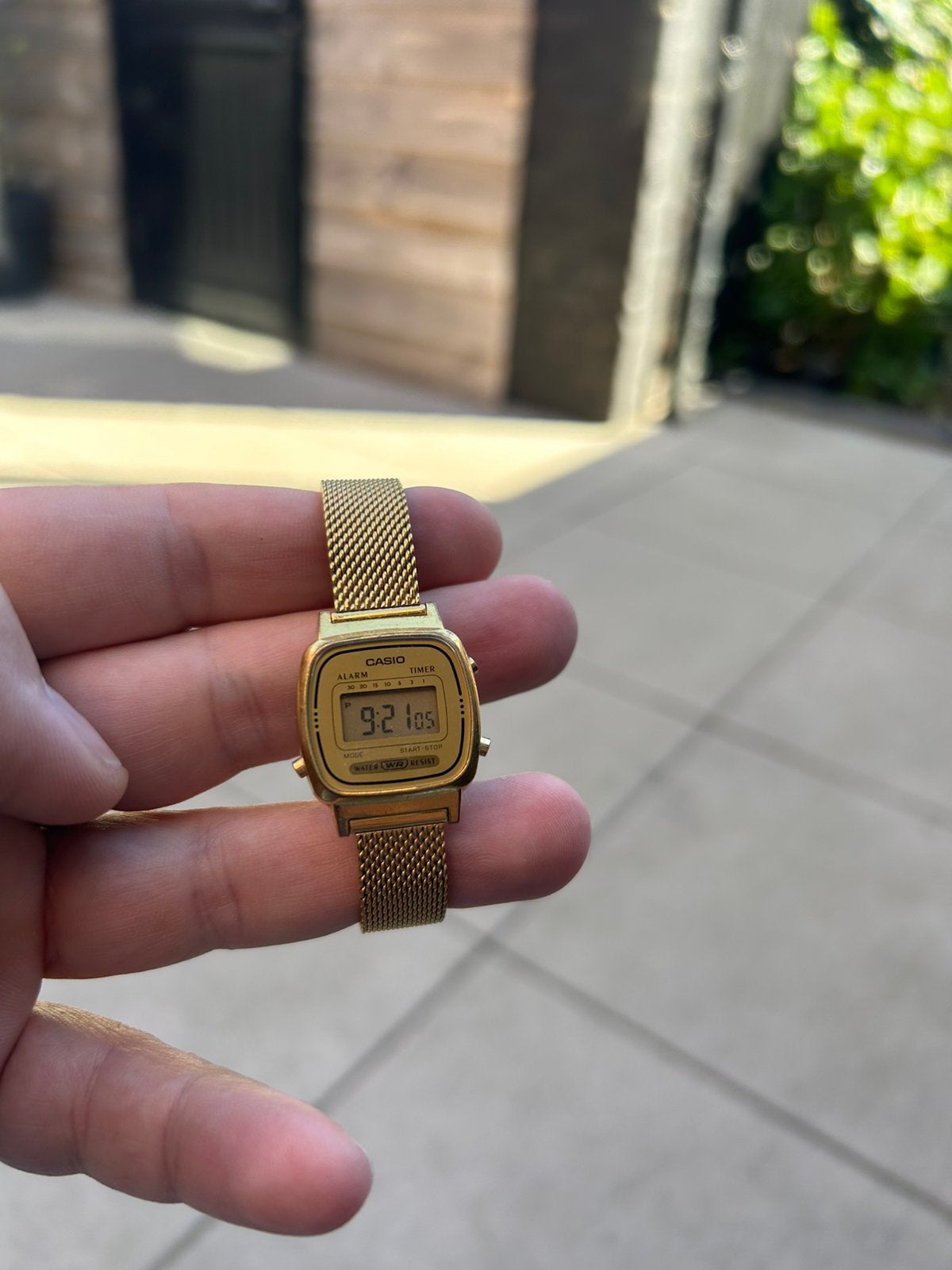 Casio Dameshorloge goud LA670WEMY-9, Ophalen of Verzenden, Zo goed als nieuw, Staal, Overige merken
