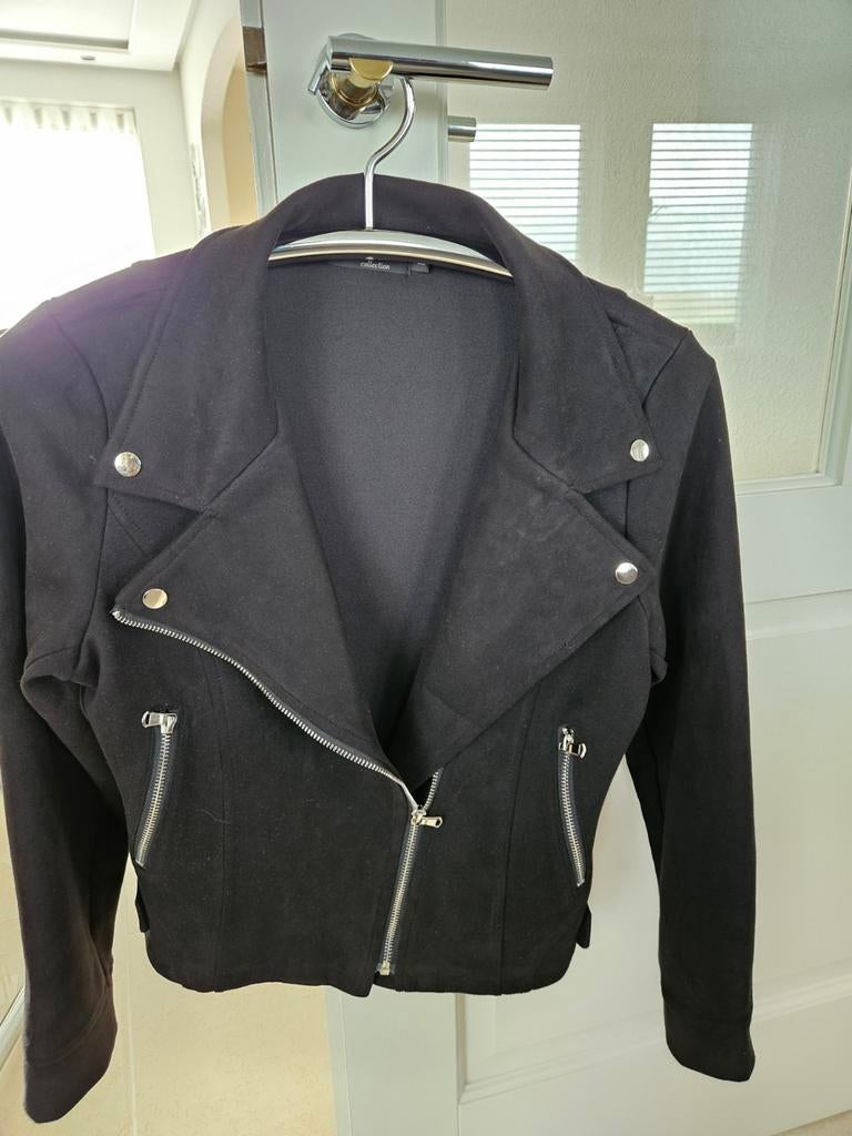 Diep zwart biker jack Euro 17,50, Ophalen of Verzenden, Nieuw, Zwart