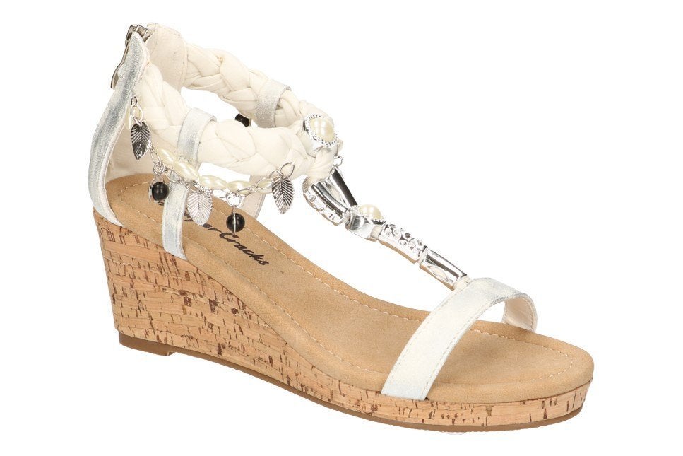 Partij sandalen op hak, Ophalen, Nieuw, Wit, Schoenen met hoge hakken