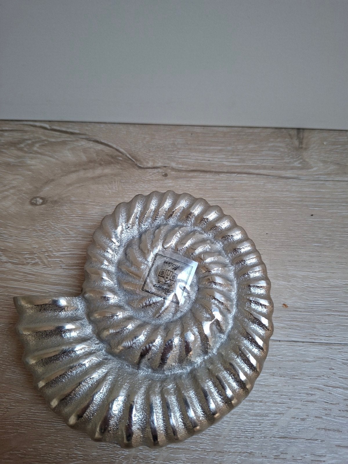 Zilverkleurige decoratieve schelp Riviera Maison, Huis en Inrichting, Nieuw, Ophalen of Verzenden, Zilver, Metaal