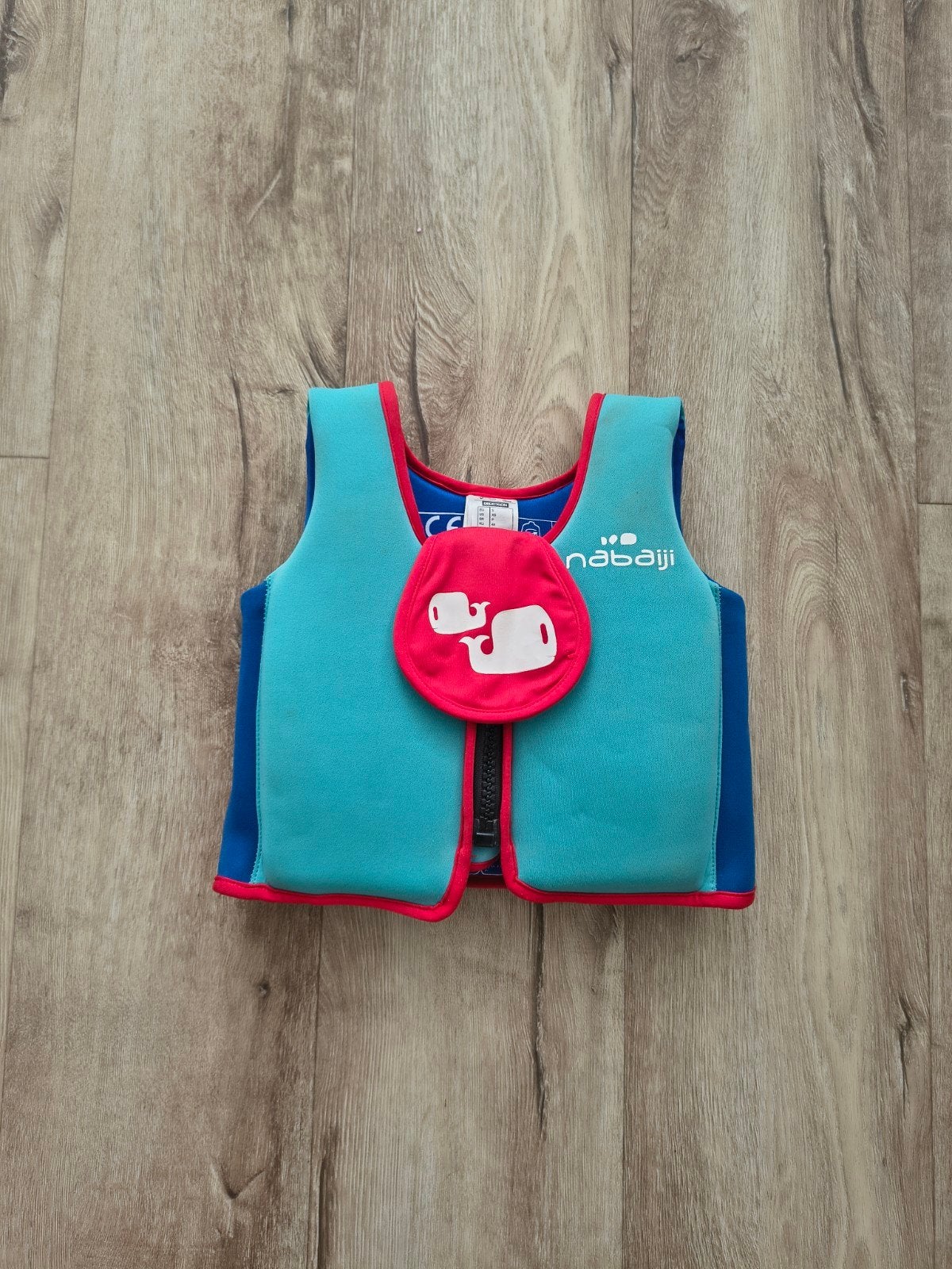Mooi blauw Nabaji zwemvest, drijfvest kinderen, 15-18 kg., Ophalen of Verzenden, Zwem-accessoire, Onb, Jongen of Meisje
