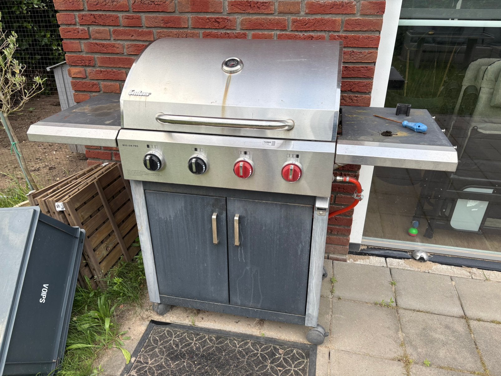 Gas bbq, Ophalen, Gebruikt