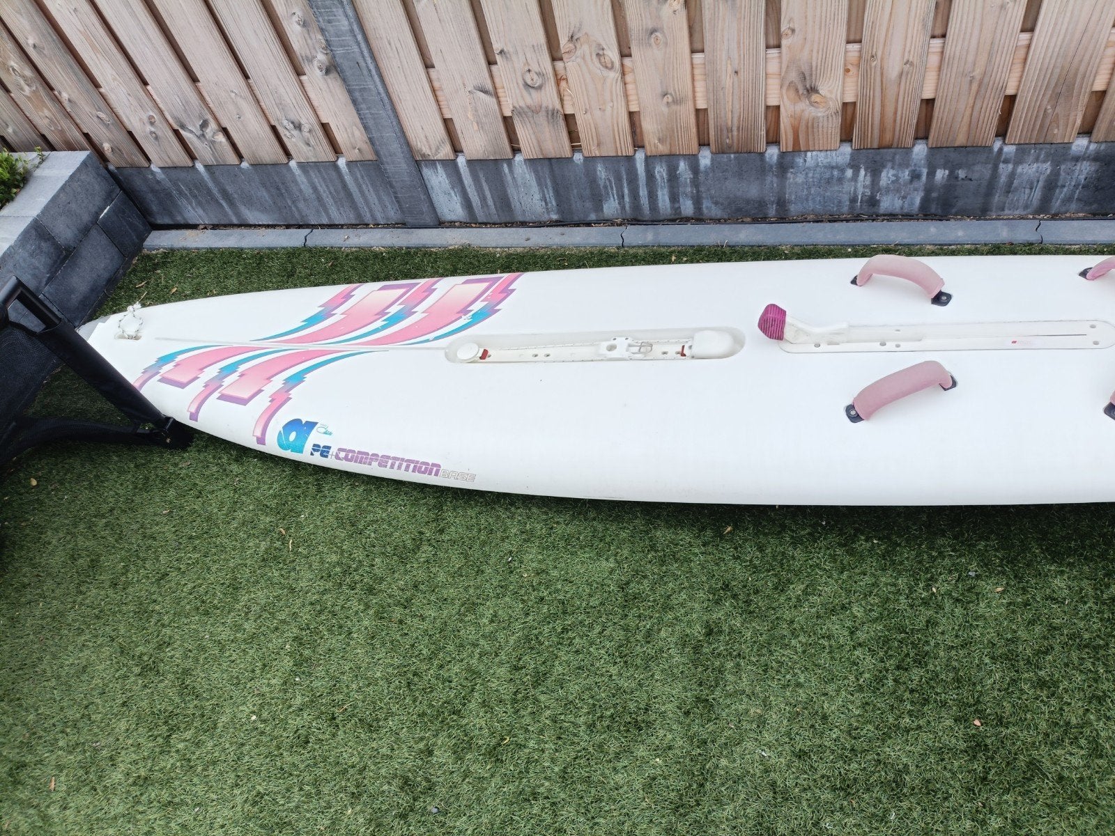 Windsurfplank F2 PB Competition - Opknapper, Ophalen, Met voetbanden, 250 tot 300 cm, Gebruikt