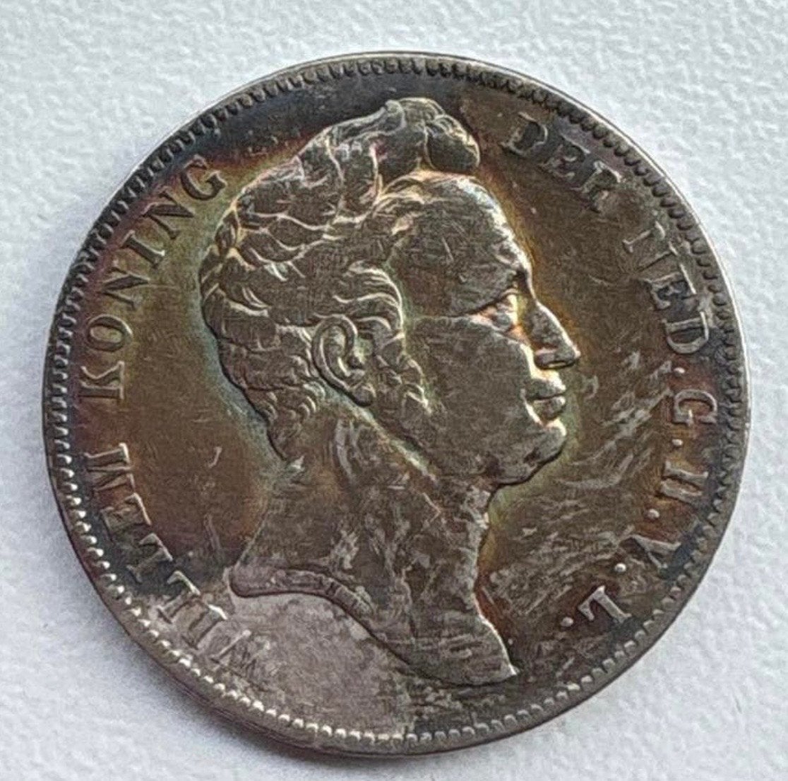 1 Gulden 1840 Willem I - Zilveren munt, Postzegels en Munten, Munten | Nederland, 1 gulden, Zilver, Ophalen of Verzenden, Koning Willem I
