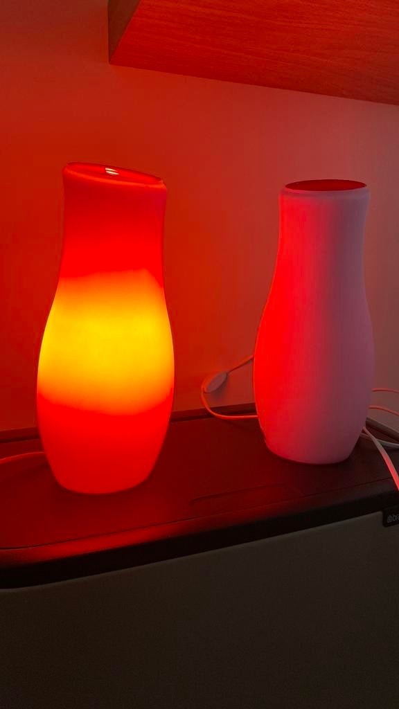 Vintage mylonit  ikea lampen Set van 2, Ophalen of Verzenden, Gebruikt, Overige fittingen, Overige typen