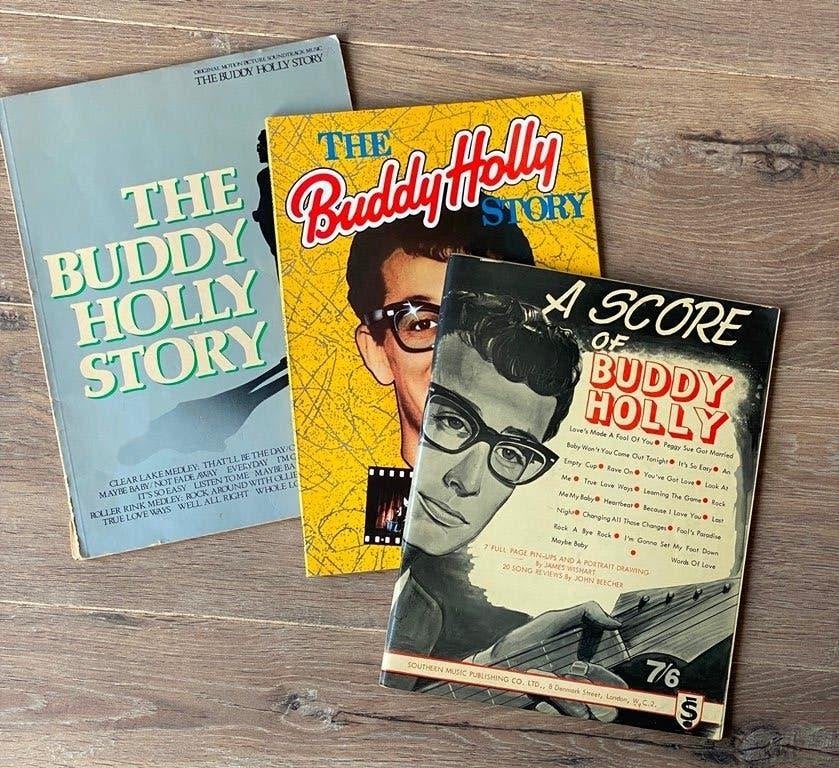 Buddy Holly / 3 verzamelwaardige boeken v.a. 1963 zie omschr, Gelezen, Artiest, Diverse auteurs, Ophalen of Verzenden
