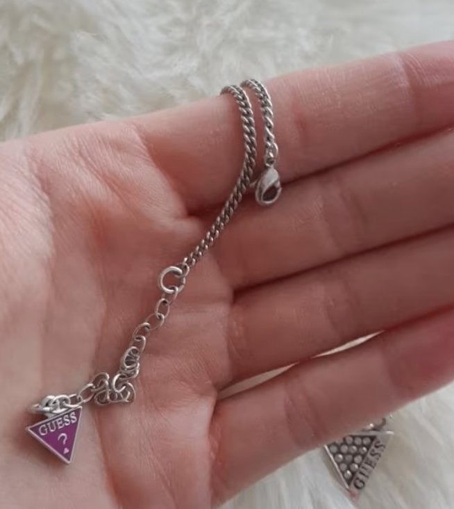 Guess sieraden set oorbellen + ketting, Sieraden, Tassen en Uiterlijk, Ophalen of Verzenden, Nieuw, Zilver, Overige materialen