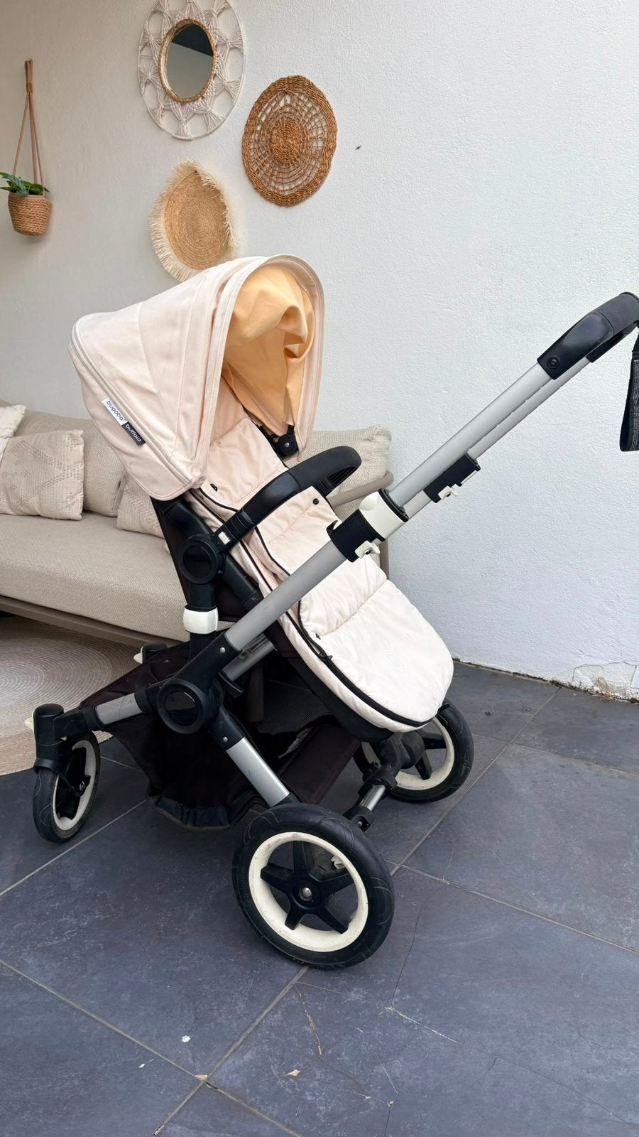 Bugaboo Buffaloo kinderwagen (incl reiswieg), Ophalen, Gebruikt, Bugaboo, Verstelbare duwstang