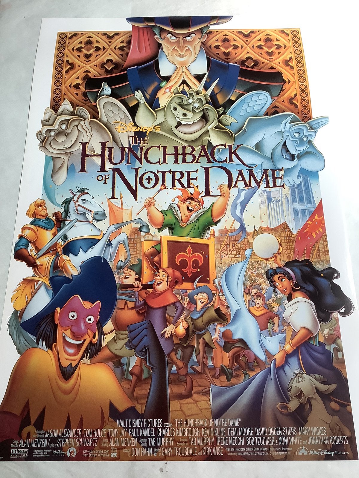 HUNCHBACK  filmposter   67-98 cm, Verzenden, Overige figuren, Zo goed als nieuw, Plaatje of Poster