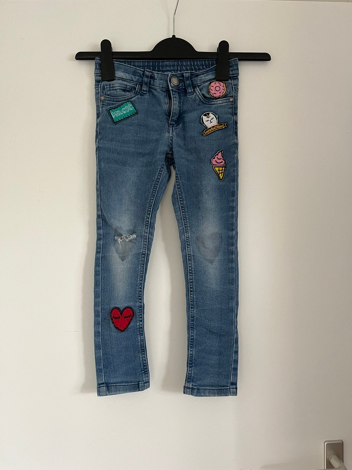 Lichtblauwe skinny spijkerbroek, maat 116 van Kiki & Koko, Ophalen of Verzenden, Gebruikt, Meisje, Broek
