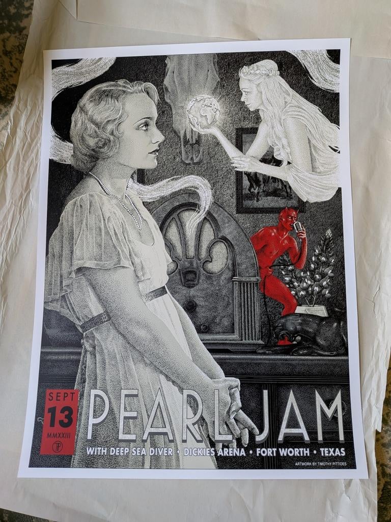 Pearl Jam concertposter, Ophalen of Verzenden, A1 t/m A3