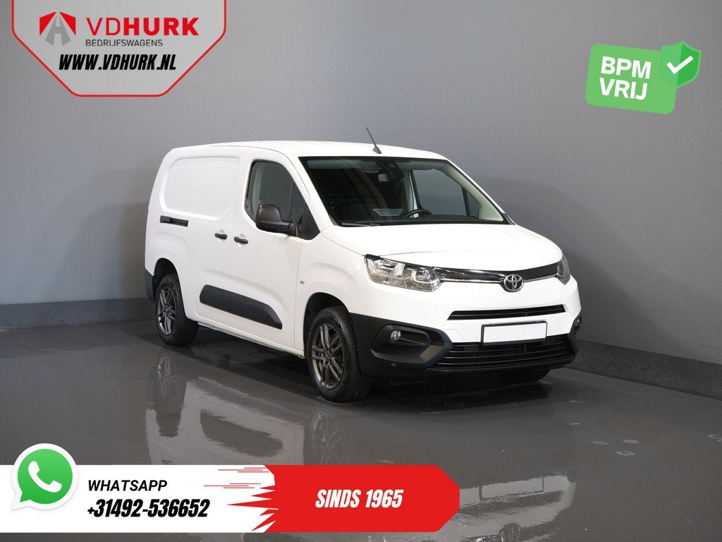 Toyota PROACE CITY 1.5 D-4D 130 PK Aut. 3 Pers/ Carplay/ Air, Stof, Gebruikt, Wit, Origineel Nederlands