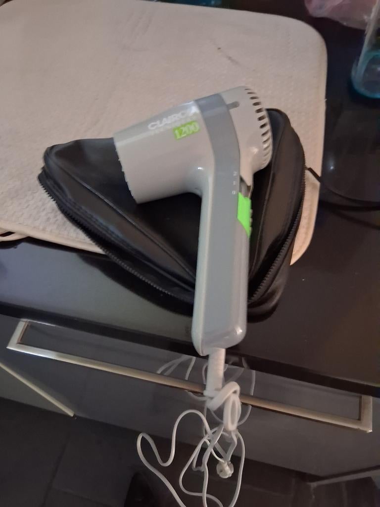 Vintage Clairol 1200 Reisfohn met Etui, Ophalen of Verzenden, Gebruikt, Haarverzorging