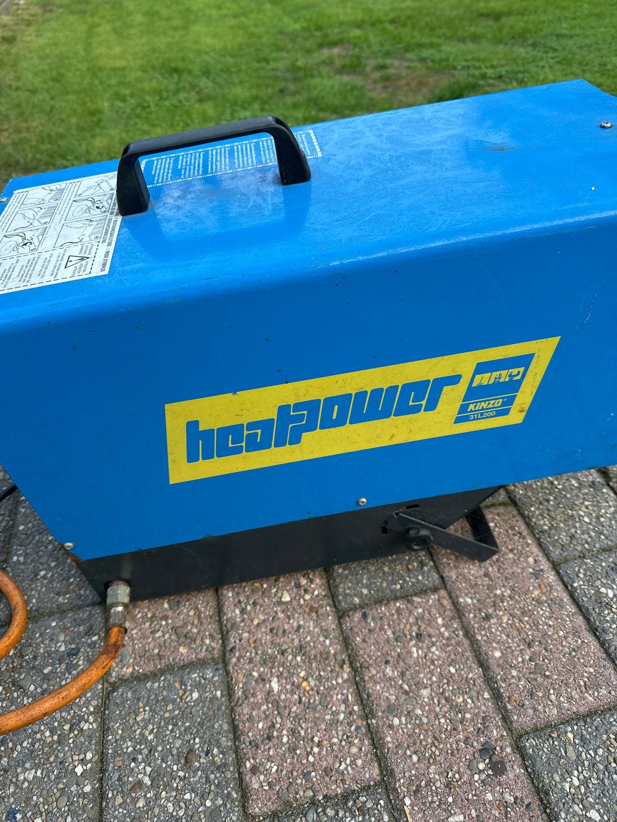 Heatpower Kinzo 31L200 Gasheater - Gebruikt, 30 tot 80 cm, Gebruikt, Kachel, Minder dan 60 cm