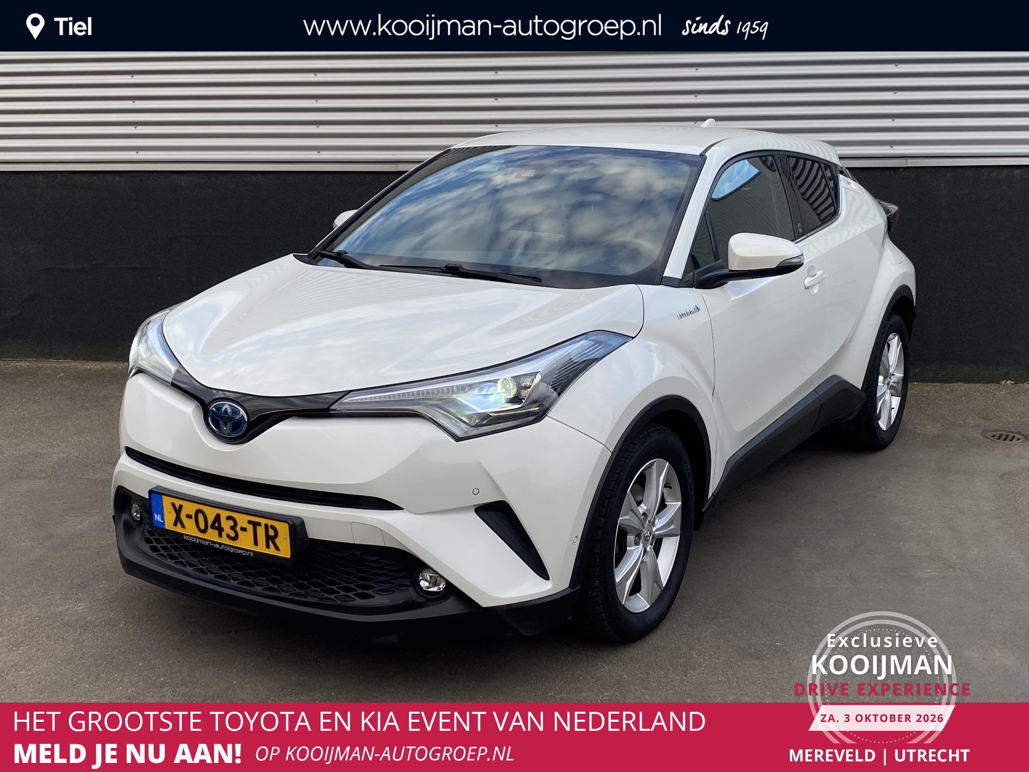 Toyota C-HR 1.8 Hybrid Dynamic edition Stoel- & stuurverwarm, Stof, Euro 6, 4 cilinders, 26 km/l