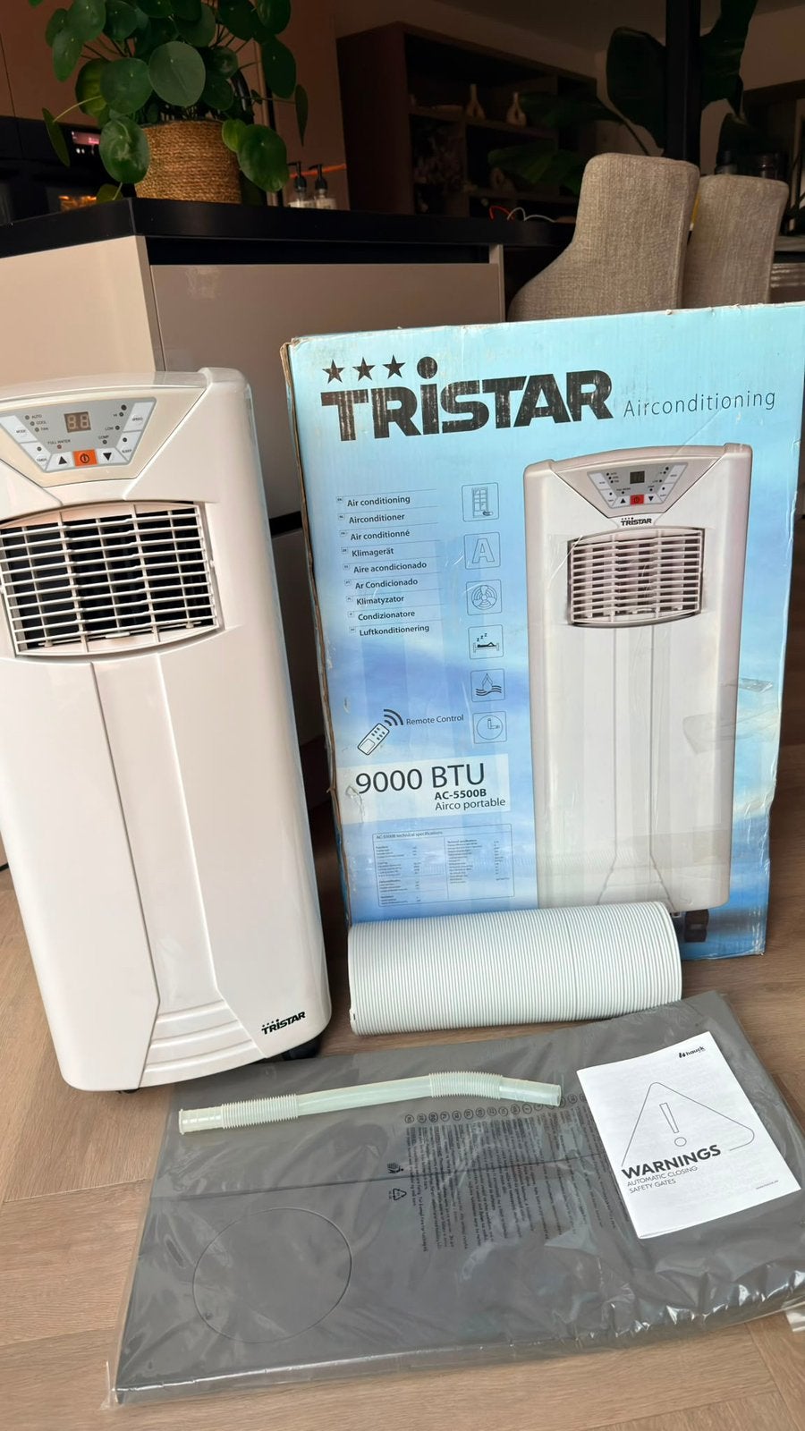 Tristar mobile airco, Witgoed en Apparatuur, Ophalen, Minder dan 60 m³, 3 snelheden of meer, Zo goed als nieuw
