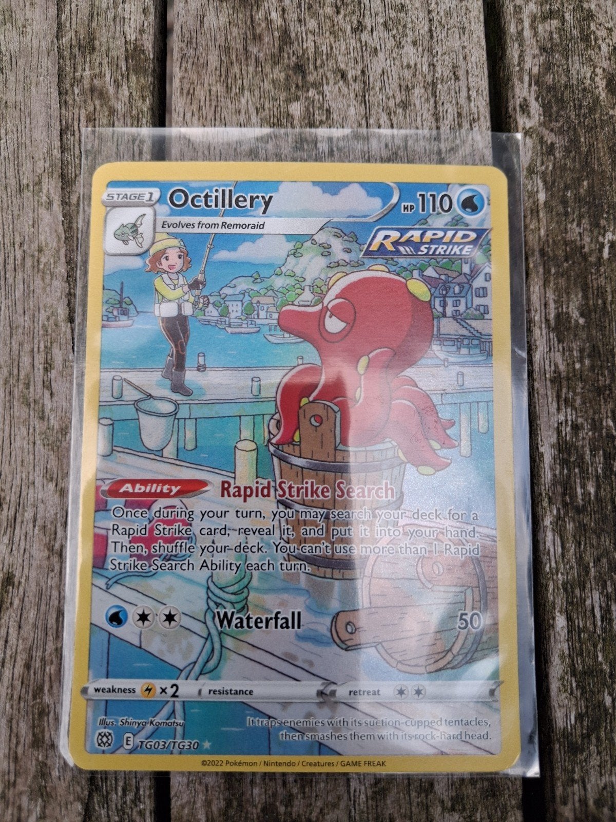 Octillery Rapid Strike Search Pokémon Kaart TG03/TG30, Ophalen of Verzenden, Zo goed als nieuw, Losse kaart