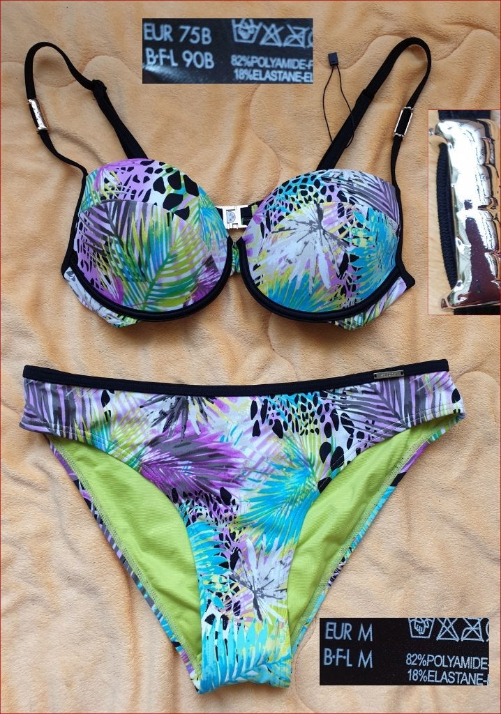 SAPPH Tropicana bikini maat 75B + slip maat M nieuw, Meerkleurig, Nieuw, Ophalen of Verzenden, Sapph