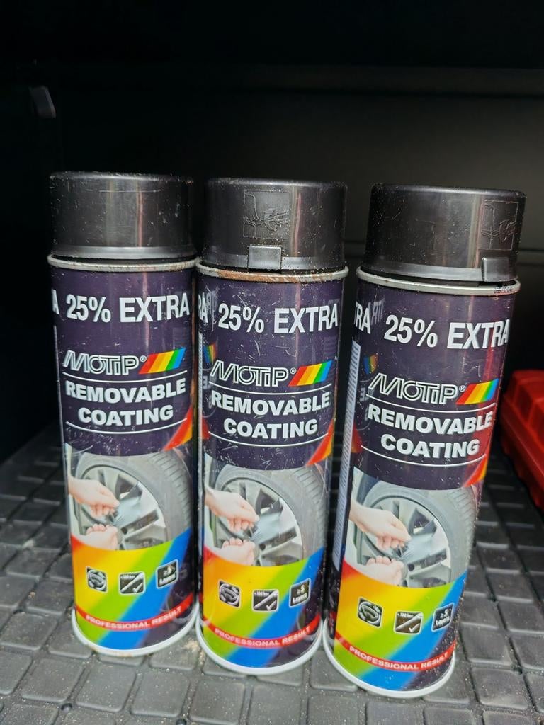 Motip Removable Coating spuitbussen (3 stuks), Auto diversen, Ophalen