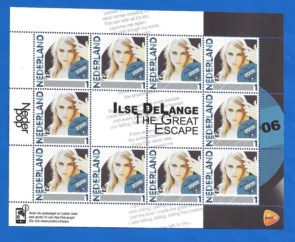 NVPH 2791 -Ab-7 2011 Nederpop - Ilse de Lange, Postzegels en Munten, Verzenden, Na 1940, Postfris
