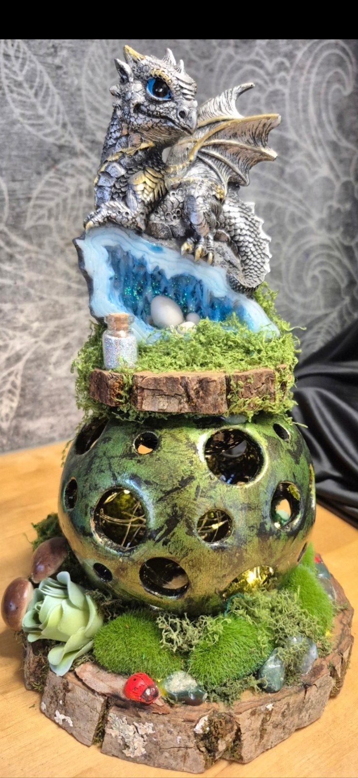 Nemesis Now Dragin Mini Magic Forrest on wood 27x16cm, Ophalen of Verzenden, Nieuw, Fantasy