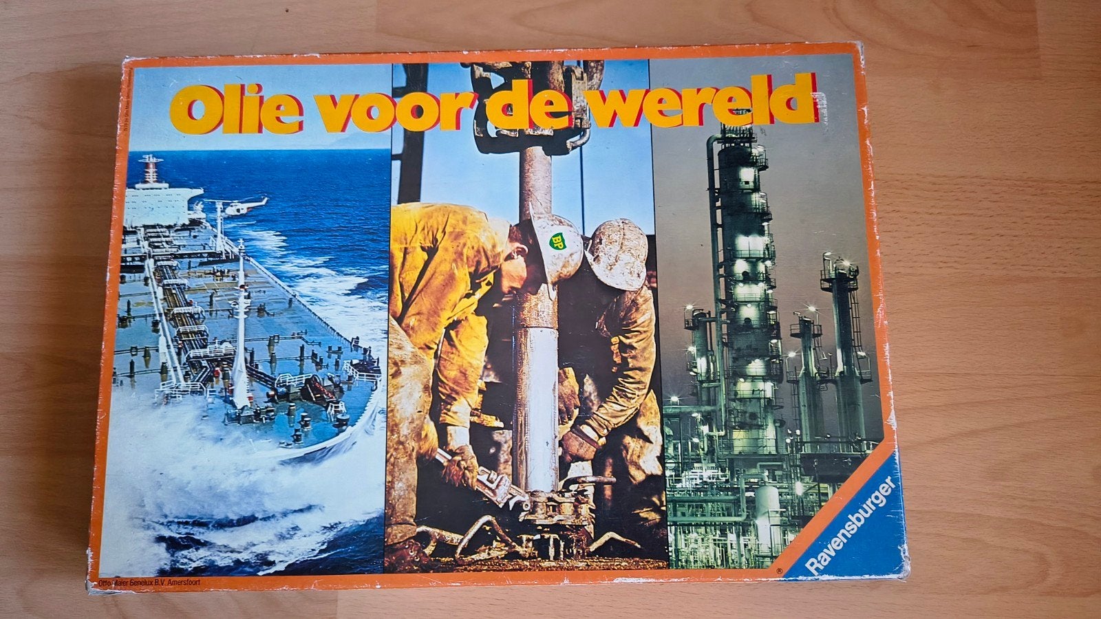 Olie voor de Wereld - Ravensburger Vintage bordspel, Hobby en Vrije tijd, Een of twee spelers, Ophalen of Verzenden, Gebruikt