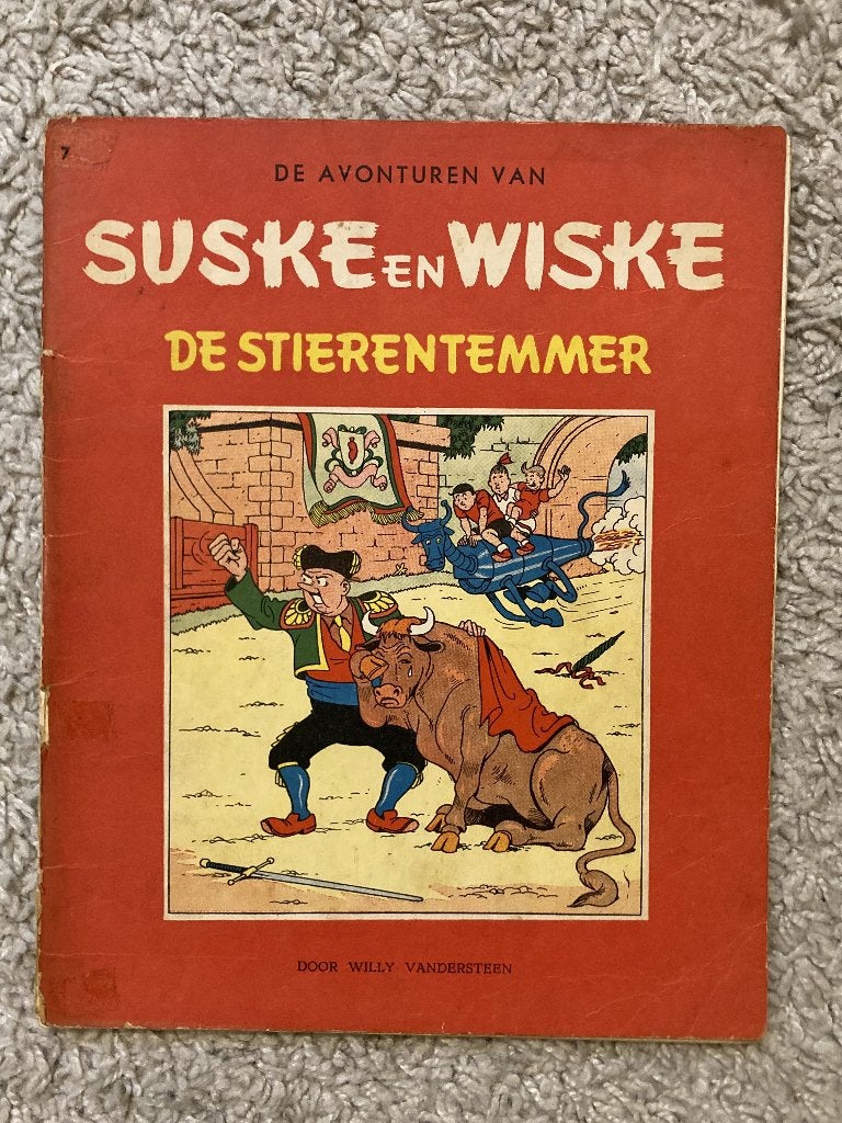 Suske en Wiske - De Stierentemmer - Nr. 7 - 3e druk, 1961, Eén stripboek, Ophalen of Verzenden, Gelezen