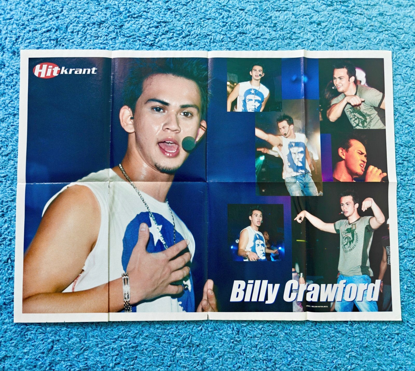 Billy Crawford poster hitkrant vintage, Verzamelen, Posters, Rechthoekig Liggend, Nieuw, Ophalen of Verzenden, A1 t/m A3
