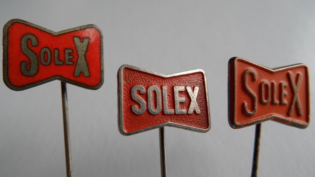 Solex oldtimerbromfiets speldjes 3 x verschillend, Verzenden, Gebruikt, Merk, Speldje of Pin