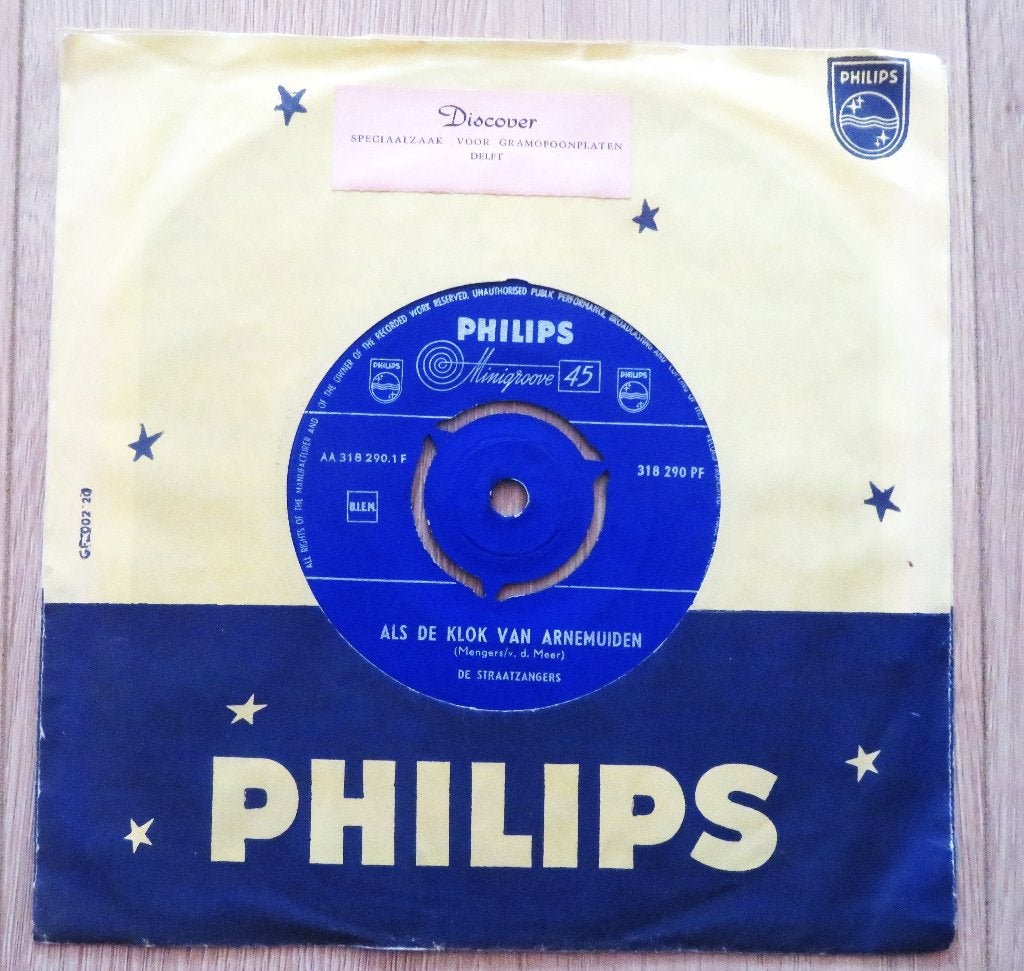 Vinyl single De Straatzangers: Als de klok van Arnemuiden, Ophalen of Verzenden, Nederlandstalig