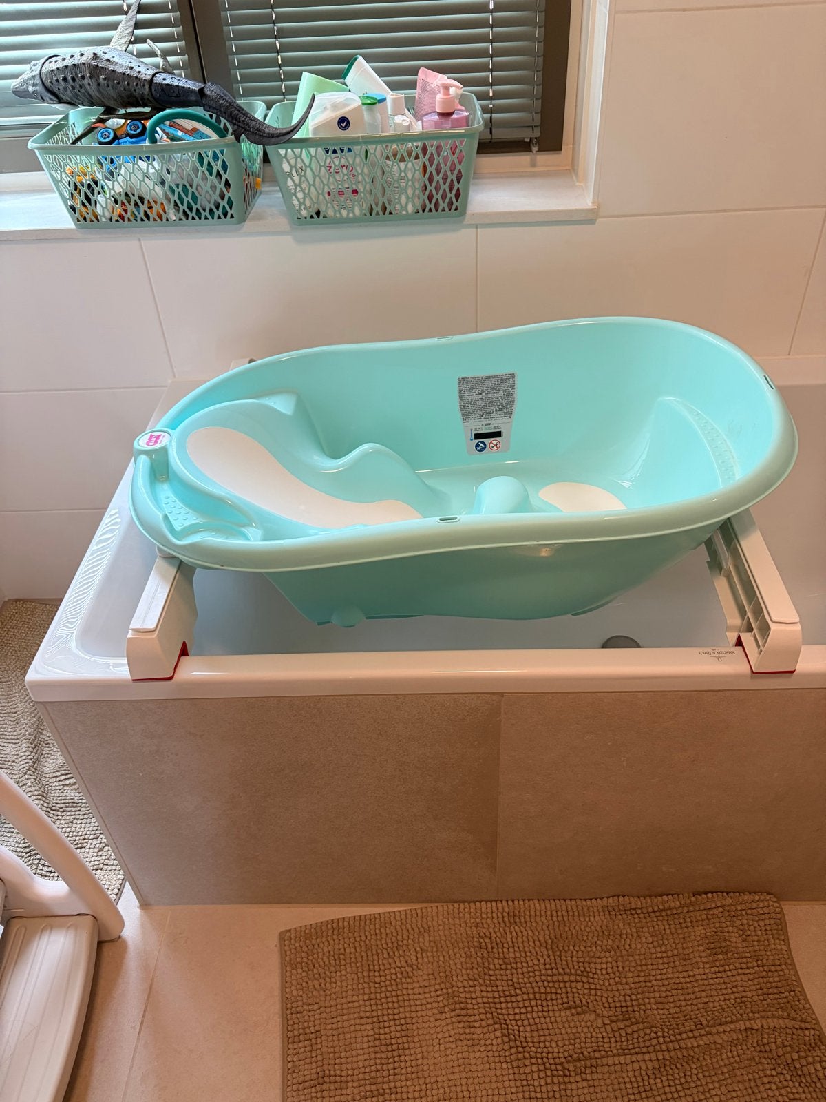 Babybadje met badstandaard - Made in Italy, Kinderen en Baby's, Ophalen, Zo goed als nieuw, Badje, Overige merken