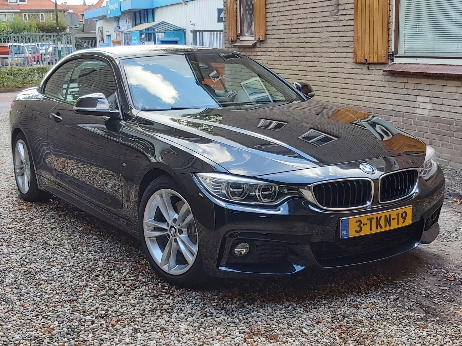 BMW 428I Cabrio Zwart 129.000 km Nap inr Kleinere cabrio mog, Auto's, BMW, Automaat, Zwart, 4 stoelen, Zwart