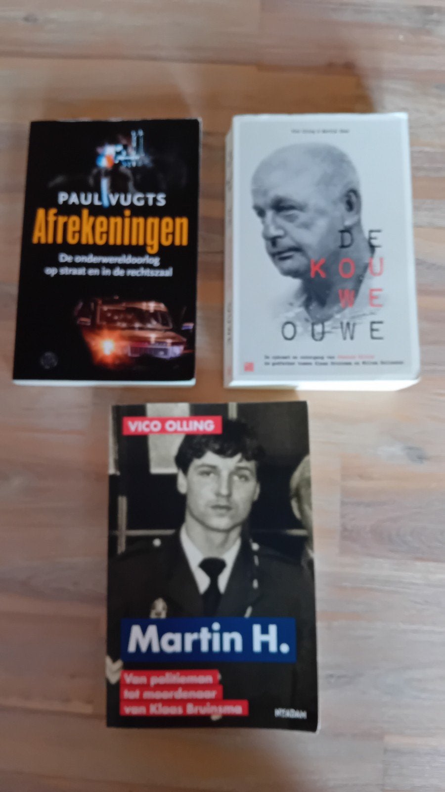 Crime Boeken: Afrekeningen, De Kouwe Ouwe, Martin H., Boeken, Ophalen of Verzenden, Gelezen, Paul Vugts, Vico Olling, Martin Haas