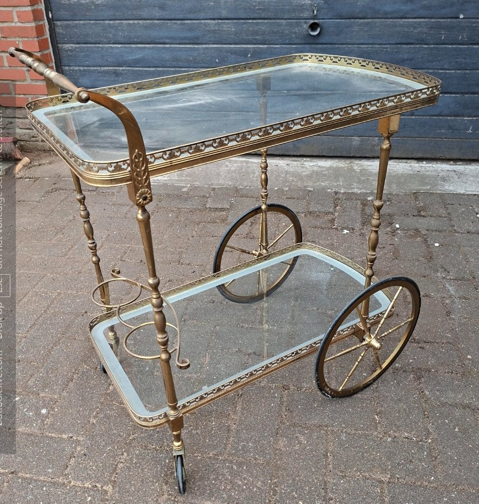 VINTAGE MESSING SERVEERWAGEN, Ophalen of Verzenden