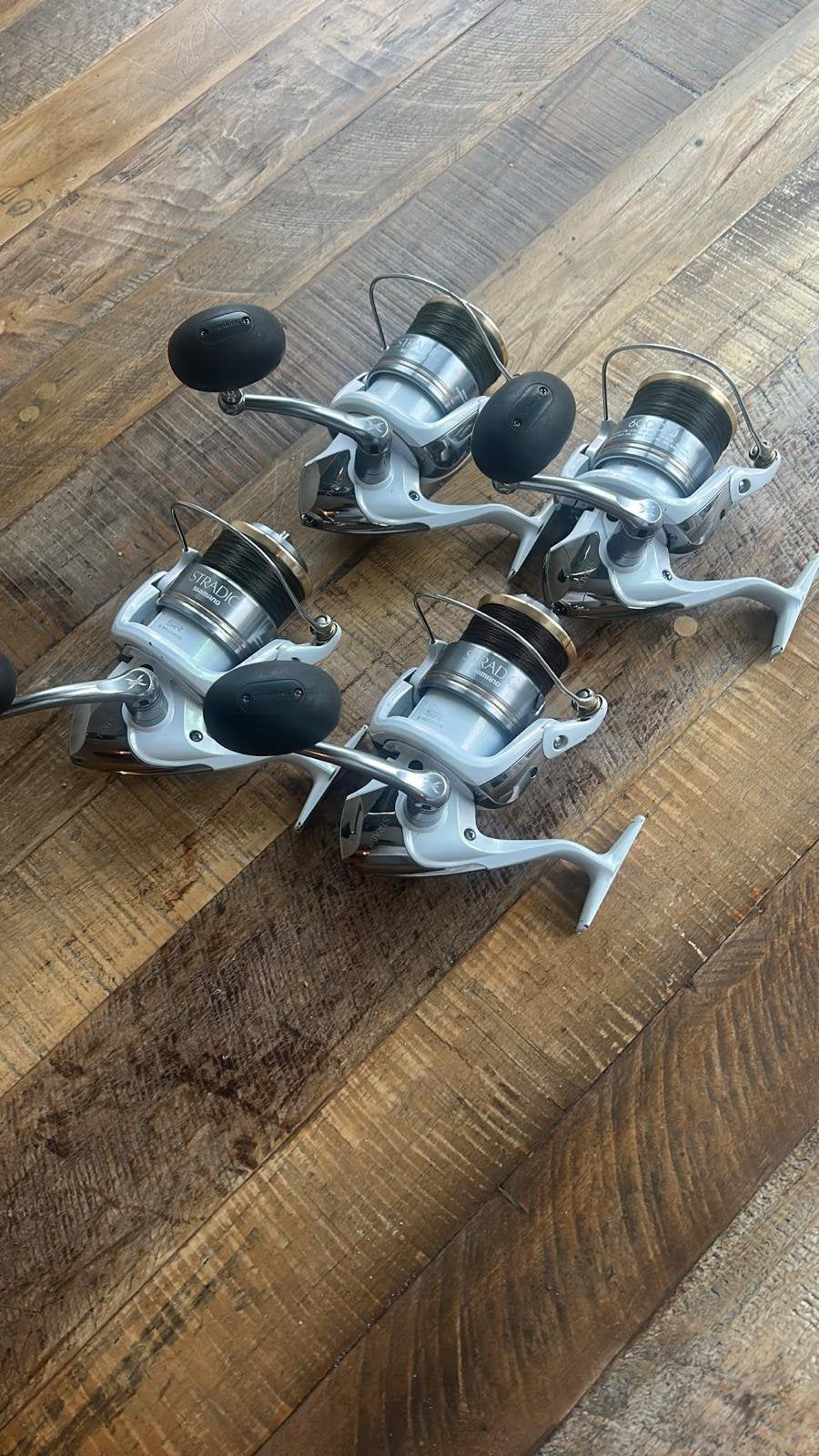 4 stuks shimano stradic 6000, Ophalen of Verzenden, Zo goed als nieuw, Molen
