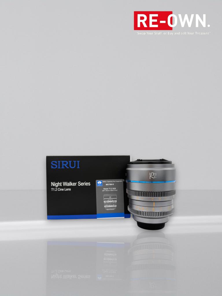 Sirui 75mm T1.2 Nightwalker MFT Mount Cine lens (metal grey), ., Zo goed als nieuw, Sirui, .
