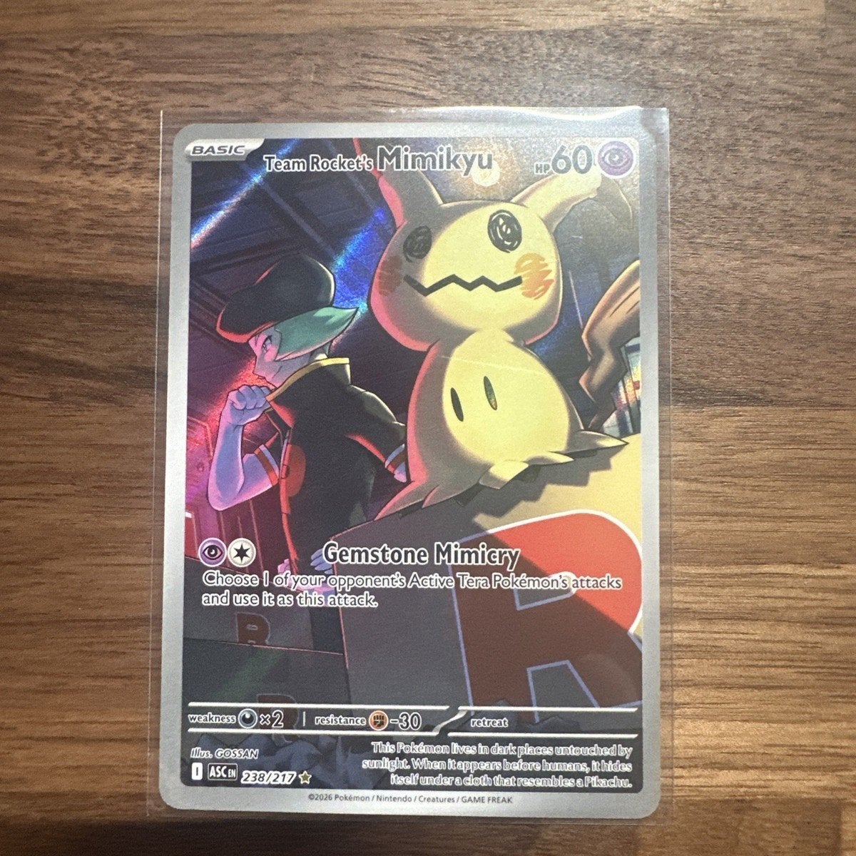 Team Rocket's Mimikyu 238, Ophalen of Verzenden, Zo goed als nieuw