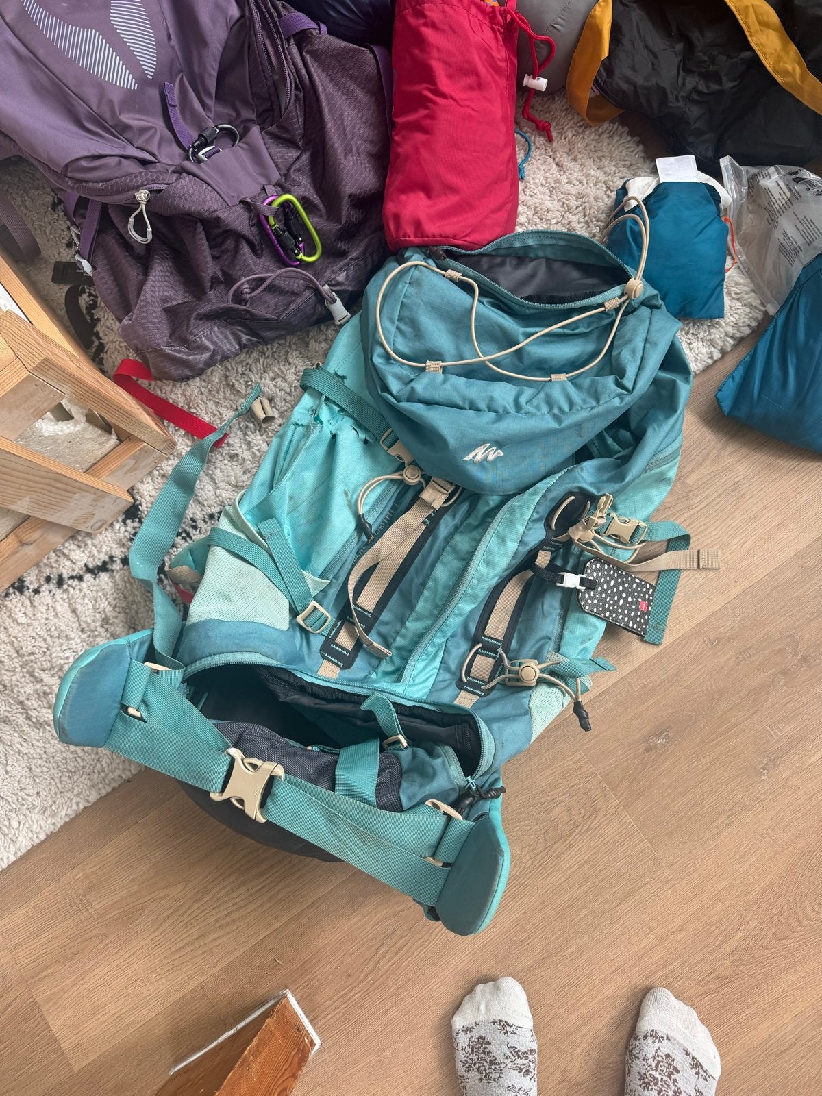 Quechua Forclaz 60 Easyfit L Backpack, Ophalen, Gebruikt