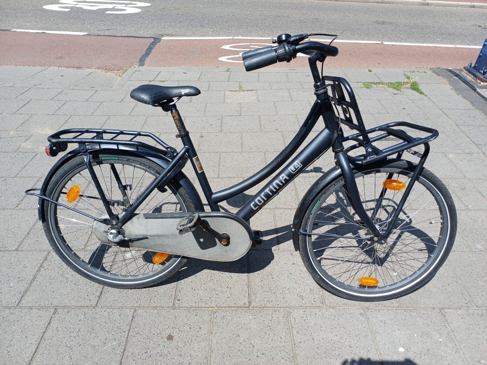Cortina U4 - 3 versnellingen - 24 inch, Fietsen en Brommers, Fietsen | Kinderfietsjes, Ophalen, Gebruikt, Cortina, Terugtraprem