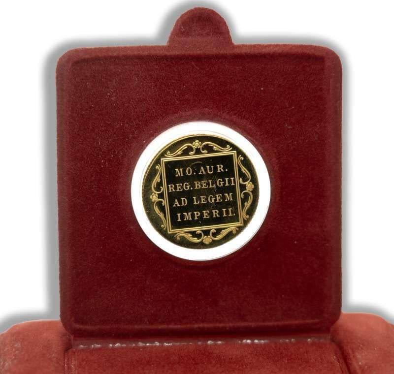 Nederland Gouden Dukaat 1985 in cassette, Ophalen of Verzenden, Goud