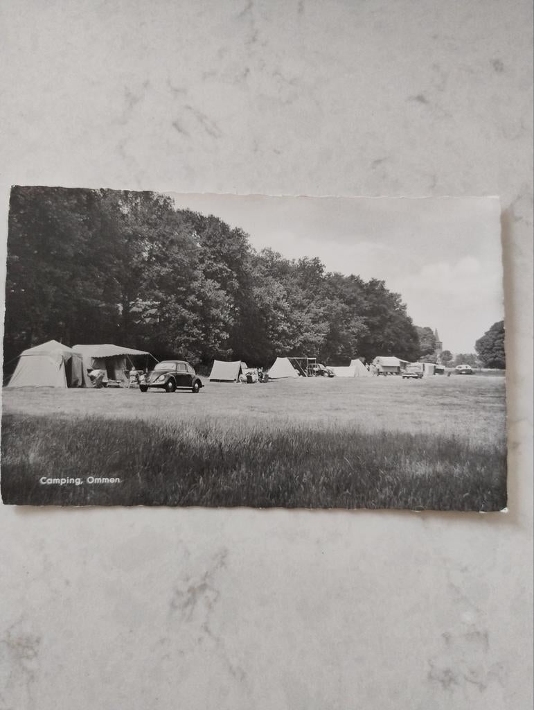 Ansichtkaart Ommen - Camping, Ophalen of Verzenden, 1960 tot 1980, Overijssel