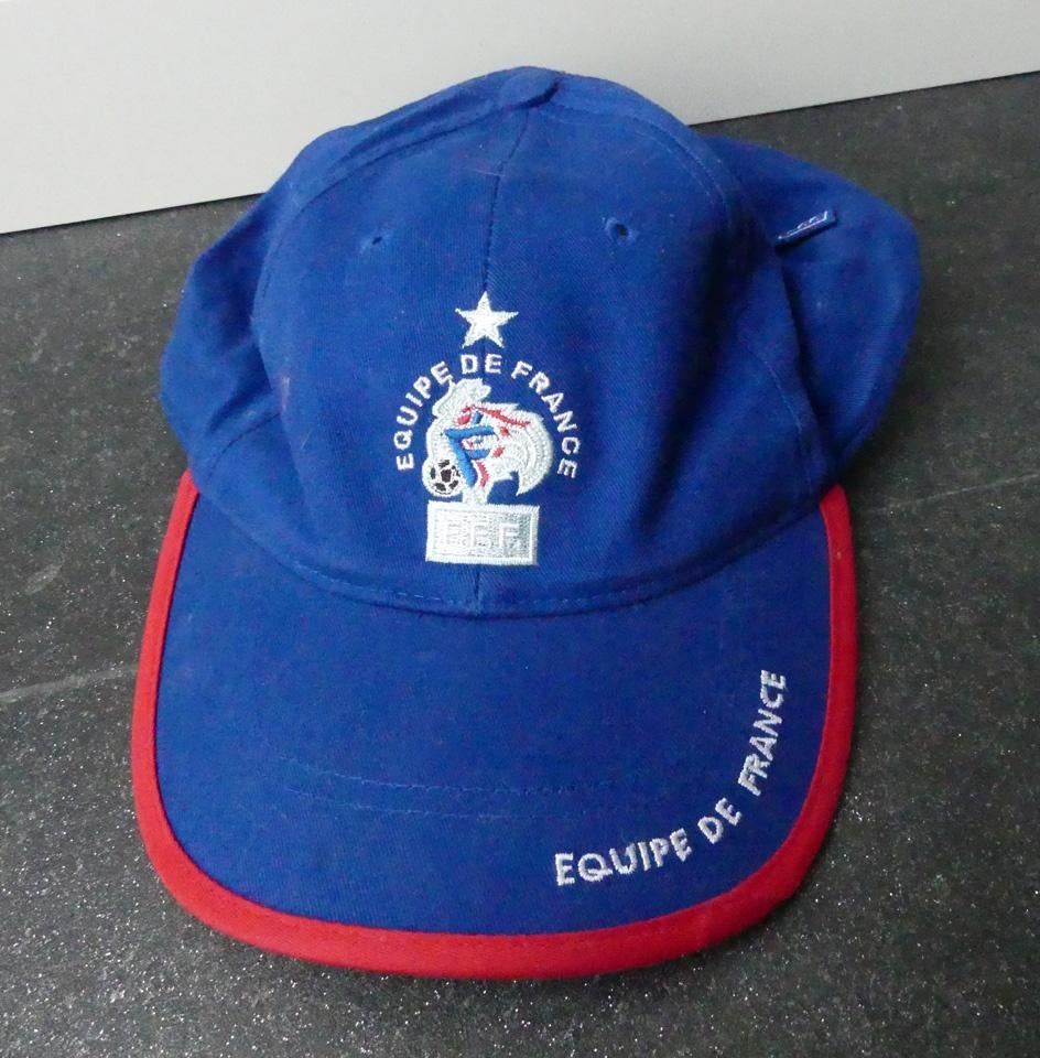 Equipe de France F.F.F. baseball cap voetbal pet, Ophalen of Verzenden, Gebruikt, Buitenlandse clubs, Pet of Muts