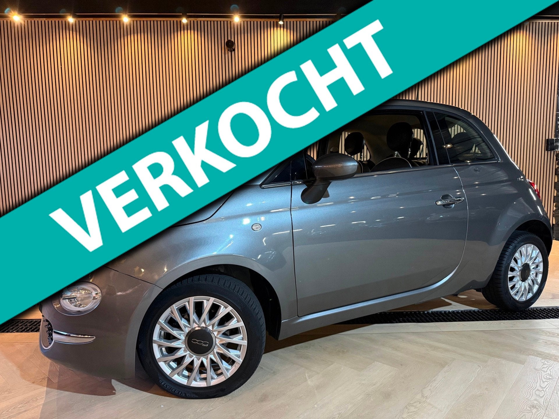 Fiat 500 | Pano | Bluetooth | PDC, Voorwielaandrijving, Gebruikt, Leder en Stof, 905 kg